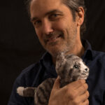 Porträtfotografie, Mann mit Katze
